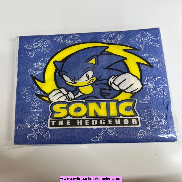Sonic Temalı Peçete